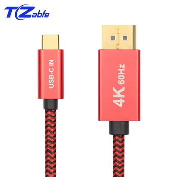 USB C To Displayport kabel 1.8 m 6 ft 4K 60Hz 2K 144Hz Type C to DP dla MacBook Samsung Galaxy S10/S9 Huawei Mate 20 P20