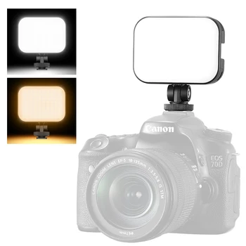 Ulanzi Vijim VL-100C 3200K-6500K Dimmable Light Soft LED Vlog Light Adjustable On Camera 2000mAh Fill Light For Youtube Live