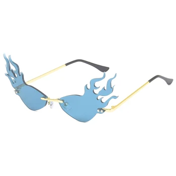 Unisex Retro Okulary Moda Kocie Oczy Płomień Bez Oprawy Uliczne Punkty Podróży Lekkie Wygodne Elementy