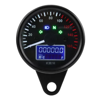 Uniwersalny cyfrowy wyświetlacz LCD motocykl prędkościomierz licznik Техометр czujnik wodoodporny podwójny miernik prędkości pojemność zbiornika paliwa wyświetlacz czujnik