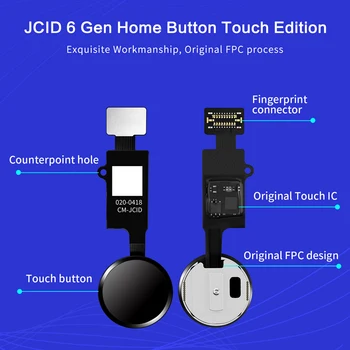 Uniwersalny przycisk home z elastycznej montażem dla iPhone 7/7P/8/8P/SE2 pełna wymiana złożenia No Touch ID Touch Edition
