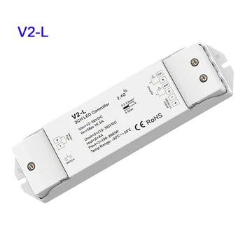 V2-L 2.4 G RF Dual Color LED Controller DC12-36V 2CH*8A Push Dim CW WW led dimmer for Dual Color led strip light