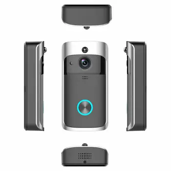 V5 dzwonek do drzwi Smart IP WIFI wideodomofon BEZPRZEWODOWY dostęp do INTERNETU drzwi telefon dzwon aparat do mieszkań IR-sygnalizacja bezprzewodowa kamera bezpieczeństwa