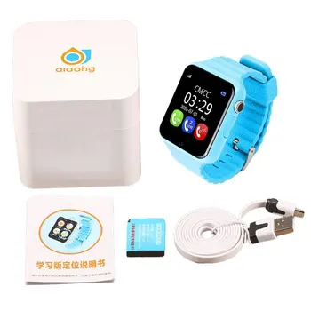 V7K Children Smart Security Watch Safety Monitor Anti Lost GPS Location Positioning Tracker Display Screen Wodoodporny