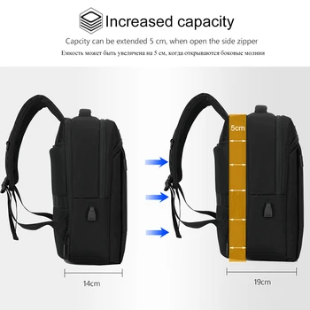 VORMOR 15,6-calowy laptop plecak mężczyźni USB ładowanie wodoodporny drogowy plecak studenci plecak męski Rocznika szkolna torba mochila