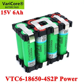VariCore 18650 VTC6 4S1P 14.4/14.8 v 3000mAh 4S2P 6000mAh 20 amp 15V 16.8 V do wkrętaków baterii spawane akumulator