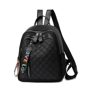 Vento Marea Travel Women Backpack 2020 New Oxford Female Casual Shoulder Bag Black Rucksack Plaid School Bag For Teenage Girls