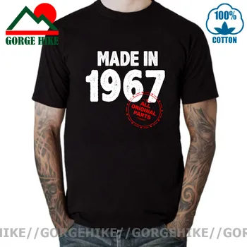 Vintage Made in 1967 Original Parts t-shirt men Retro Born in 1967 koszula ojciec Tata prezent na Urodziny Hispter Classic Birth Year Tee