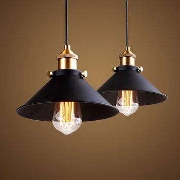 Vintage, loft wiszące Średnica 22 cm miedziana podstawa czarny światło 110 v lub 220 v przemysłowa lampa Edison oświetlenie baru kawowego