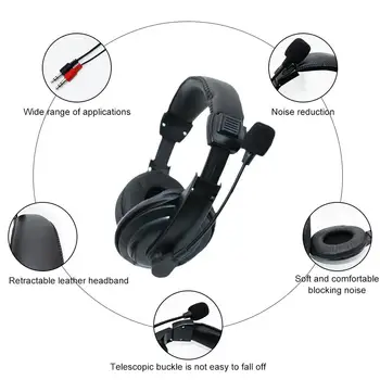 W przypadku 3,5 mm zestaw słuchawkowy G750 lekkie i wygodne słuchawki z elastycznym mikrofonem uniwersalne dla komputerów przenośnych PC