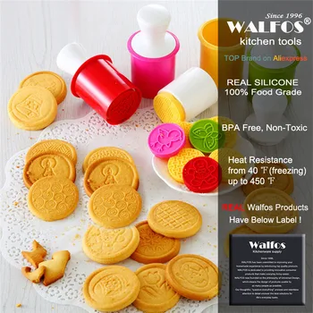 WALFOS 6 szt./kpl. kreskówka znaczki kształcie choinki ciasteczka narzędzia ciasto dekoracji formy do pieczenia gadżety kuchenne akcesoria