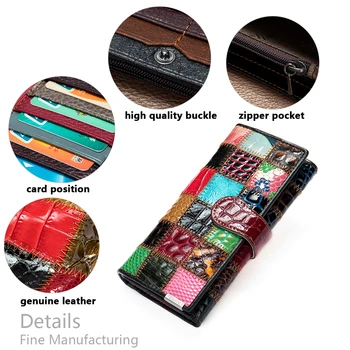 WESTAL kopertówka damska skórzana torebka w modny portfel na monety portfel damski luksusowy telefon portfel portfele dla kobiet cardsholder 8560
