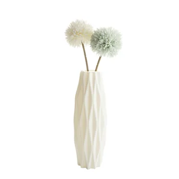 Wazon Dekoracji Domu Plastikowy Wazon Biały Imitacja Ceramiczna Doniczka Kwiatowa Kosz Nordic Ozdobny Kwiat Wazon Dekoracje Ślubne