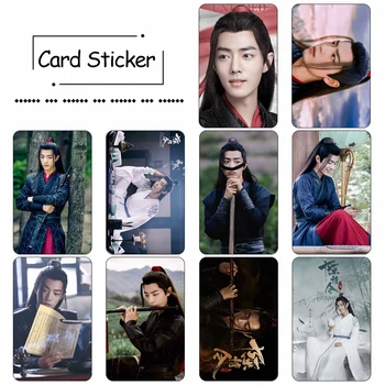 Wei WuXian Lan WangJi CHEN QING LING Crystal Card Sticker THE UNTAMED Xiao Zhan Wang Yibo Card Sticker 10 szt./kpl. kolekcja wentylatorów
