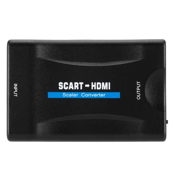 Wideo audio wysokiej klasy konwerter odbiornik HD 1080P HDMI SCART to TV Plug and Play dla biura, płatna akcesoria komputerowe