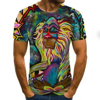 Wolf 3D Print Cool T-shirt Men Women Fashion Eagle 3d Hip Hop Tshirt Animal Print Short Sleeve Summer Top Tees T shirt Male 6XL