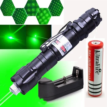 Wskaźnik laserowy Zielony potężny 303 wskaźnik 10000м 5 Mw Hang-type Outdoor Long Distance Laser Sight Starry Head Burning Match