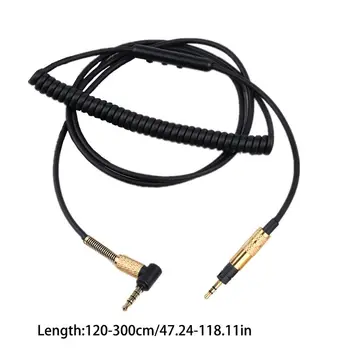 Wymiana kabla audio dla-Sennheiser Momentum 2.0 /-HD4.40 /4.50 /4.30 i /-HD4.30G sprężynowy kabel do słuchawek