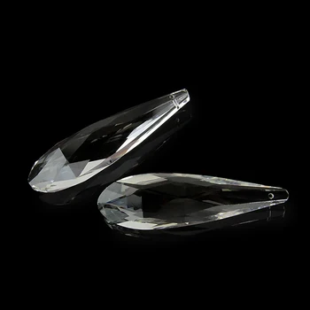 Wysoka jakość, długa siatka kształt 76 mm/89 mm przezroczyste kryształ Pryzmat zawieszenia kryształowy żyrandol części do hotelu Crystal lampa wystrój