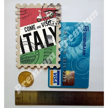 Włochy. Winylowy sklep z pamiątkami magnes (rozmiar 82х58мм) vintage plakat turystyczny. Darmowa wysyłka.