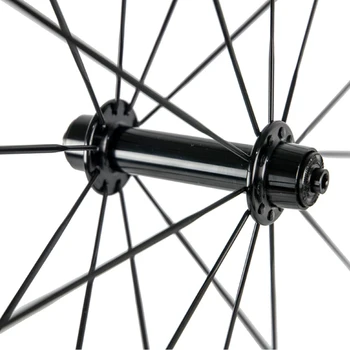 Włókna węglowego rower koła przedniego koła 700C argument rozstaw osi para 50 mm matowy tylne koło 23 mm szerokość