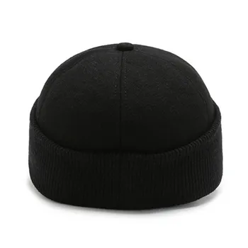 XdanqinX Zimowa męska ciepła czapka grube czapki z daszkiem dla mężczyzn słuchawki czapki kapelusz starsze taty nowe codzienne marek czapka snapback cap