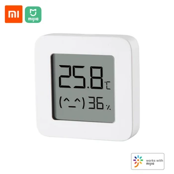 Xiaomi Mijia oryginalny Bluetooth, czujnik temperatury i wilgotności 2 inteligentny ekran LCD cyfrowy termometr wilgotnościomierz Mi Home APP