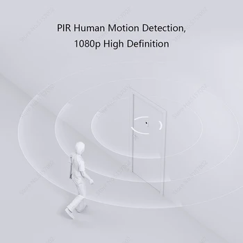 Xiaomi Smart Video Doorbell C3 Motion Detection Wireless WiFi Security Door Bell Podczerwień Noktowizor Wizualny Domofon Domofon