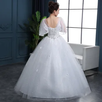 YC-003#White Lace up Wedding party prom dress suknia hurtowych tanie suknie oblubienica zamężna kobieta w ciąży jest Nowa wiosna lato 2019