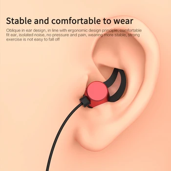 YD08 podwieszane sportowe magnetyczne Bluetooth 5.0 zestaw słuchawkowy słuchawki stereo sportowe słuchawki magnetyczne bezprzewodowe słuchawki wodoodporny