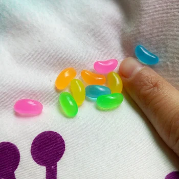 Z góry!- 100pcs miniaturowe kolorowe galaretki cukierki słodkie mini fałszywe żywności deco części Diy plastikowe modelowania Foood