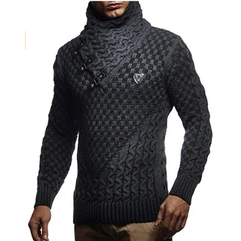 ZOGAA Męskie swetry 2020 ciepła хеджирующая Golf sweter męski casual, dzianina cienka zimowy sweter męski marki odzieży