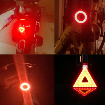 Zacro Multi Lighting Modes Bicycle Light USB Charge Led Bike Light Flash Tail tylne reflektory rowerowe dla rowerów górskich słupek słup