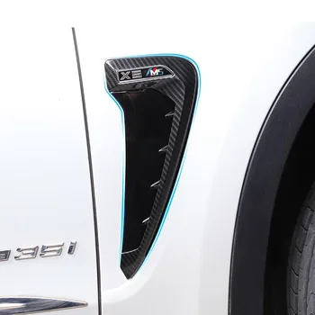 Zestaw do stylizacji samochodu w latach-2018 BMW Xdrive godło X5 F15 X5M F85 ostre skrzela boczne skrzydło siatka wentylacyjna dekoracje naklejki 3D