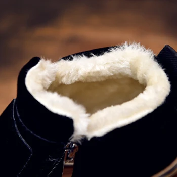 Zimowe zgrubienie męskie buty zimowe męskie kolor bawełna nubuk skóra casual buty męskie firmy buty Męskie