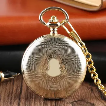 Złote mechaniczne zegarki kieszonkowe tarcza projekt ręcznie fabryka steampunk fajny wisiorek kieszonkowe łańcuchowe zegarki dla mężczyzn kobiet jak kolekcjonerskich