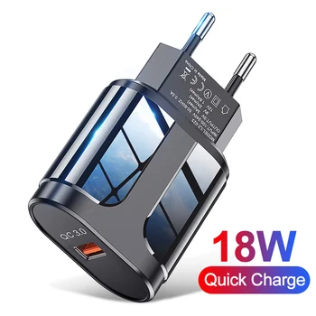 Ładowarka USB 3A szybkie ładowanie 18w ładowarka do telefonu komórkowego iPhone 11 8 EU/US Plug Travel Wall charger Huawei Samsung Xiaomi