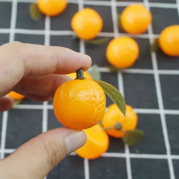 Śliczne sztuczne mini pomarańcze fałszywe tanie plastikowe ozdoby owoce dla domowej kuchni partia ślub boże narodzenie wystrój rzemiosła DIY