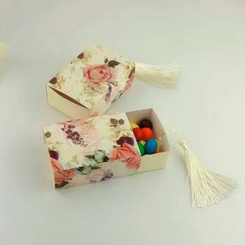 Ślubne pudełko czekoladek pocztowa Shaper Favor Box podróży pudełko czekoladek kwiaty ślubne pamiątki pudełko czekoladowa torba romantyczny ślub
