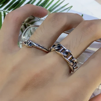 Кинель 925 srebro rocznika proste wiklinowe pierścienie na palce dla kobiet luksusowe, wykwintne biżuteria Штабелируемое pierścionek Bijoux 2020 nowy