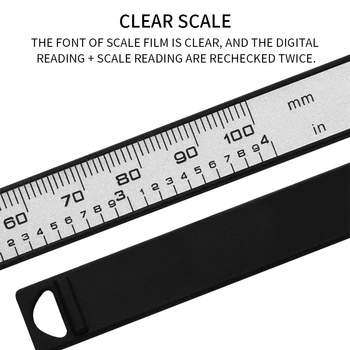 0-100 mm 0-150 mm cyfrowy LCD elektroniczny włókna węglowego suwmiarka 6 cali Kaliber mikrometr linia штангенциркули narzędzia pomiarowe