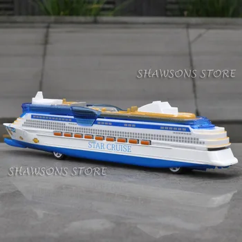 1:1400 Maszyny Do Odlewu Ship Model Star Cruise Liner Replica Pull Back Toy With Sound & Light