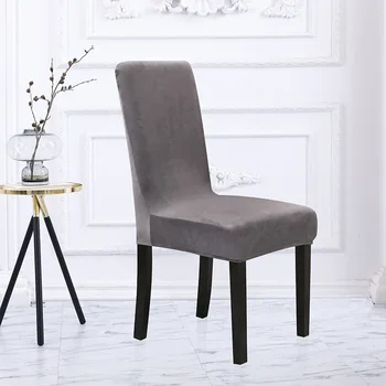 1/4/6 szt jednolity kolor pokrywa krzesła elastan stretch elastyczne osłony krzesła pokrowce do jadalni sala stylu, kuchnia ślub