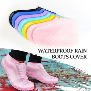 1 para Ekologiczna silikonowa osłona na buty S/M/L wodoodporna deszczowa buty pokrywy wodoodporna Pokrywa do stóp ochrona do wewnątrz na zewnątrz deszczu