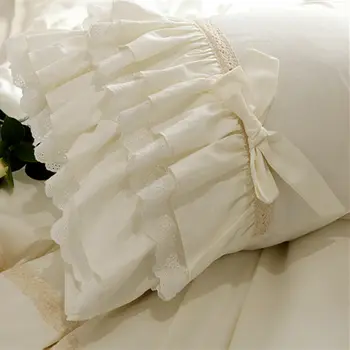 1 para poduszka europejski styl haft koronki poszewka luksusowy tort warstwy poszewki Księżniczka cebula słodki poszewka