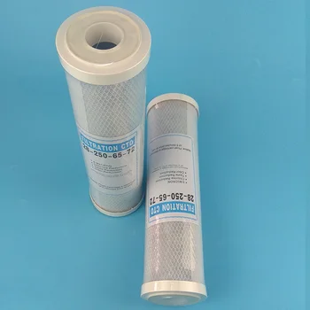 1 szt. filtr do wody węgiel Aktywny wkład filtr 10 cali Wymiana kasety oczyszczacz CTO blok węglowy filtr Waterpurifie
