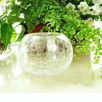 1 szt twórczy Lodowy kwiat piłkę wazon szklany pulpit sztuka wazonów z kwiatami garnek Nordic home decor akcesoria kwiatowa kompozycja dekoracji