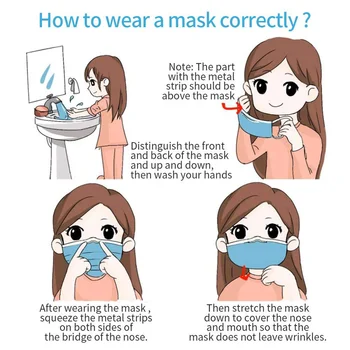 100pcs jednorazowe maski włókniny Meltblown maski do twarzy 3 warstwy filtr Антипылевой oddychająca dorosły usta Maska Mascarilas w magazynie