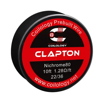10FT Coilology Clapton Spool Wire Tri-Core Fused Clapton Spool Wire Fused Clapton Prebuilt Spools Wire RTA Tank Atomizer RDA
