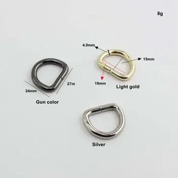 10szt 100szt 4.0 mm 19*15 mm otwarte pierścień,легкосплавный metalowy d-ring okrągłe pasy torby akcesoria talii złącze